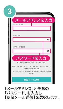 メールアドレス入力